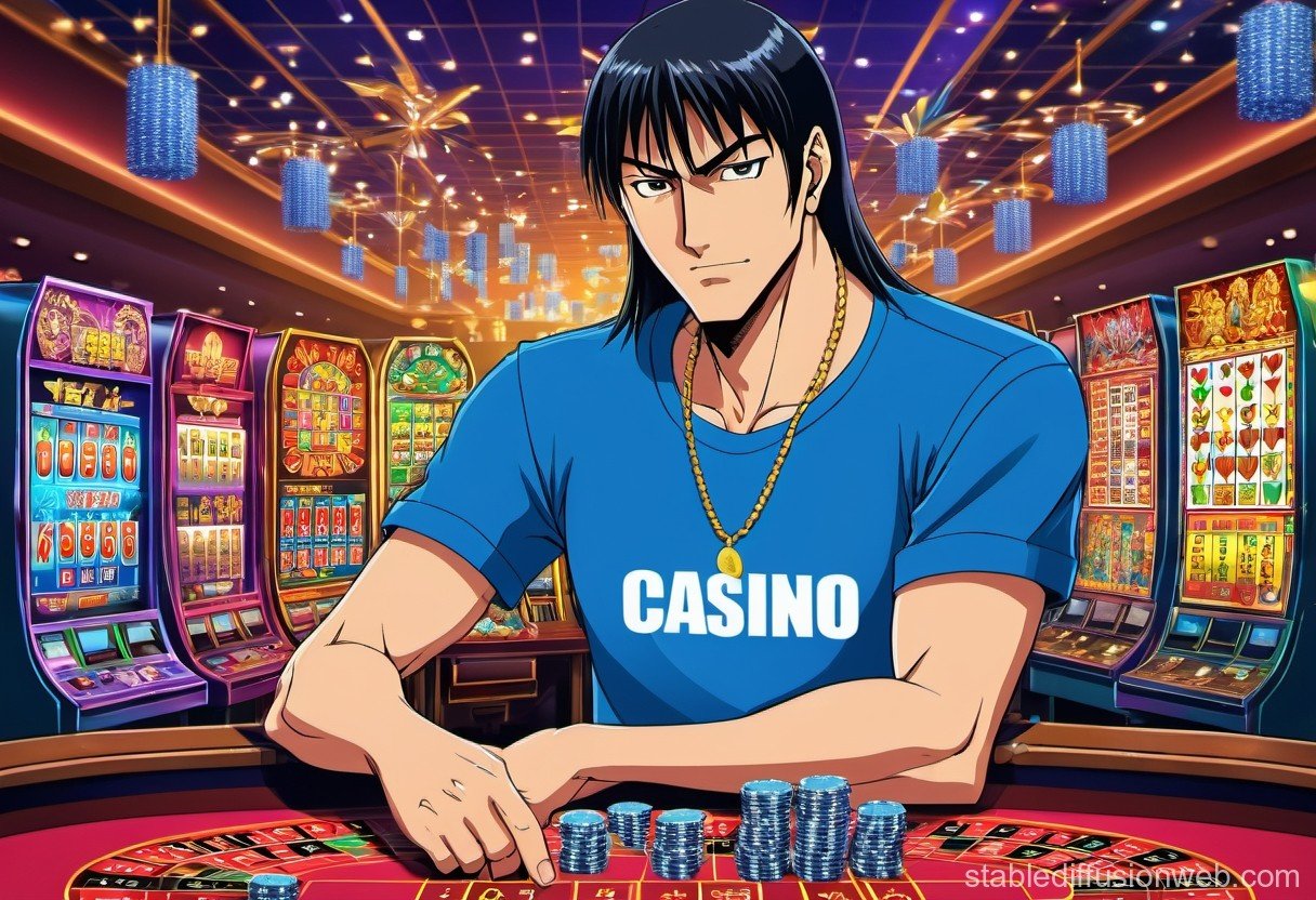 Dealer live casino wanita profesional sedang bertugas di meja taruhan